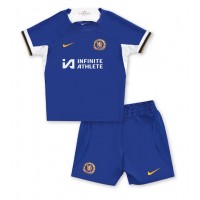 Chelsea Fotballklær Hjemmedraktsett Barn 2023-24 Kortermet (+ korte bukser)